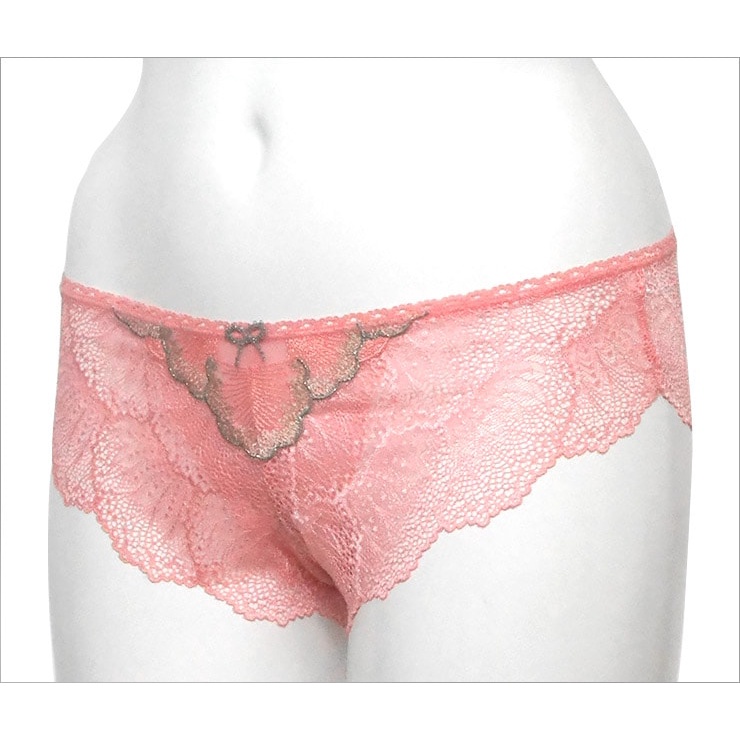 Annebra กางเกงใน ทรงบอยเลค ผ้าลูกไม้ Boyleg Panty รุ่น AU3-837 สี Silver, Light Orange - รูปที่ 3