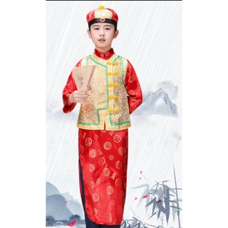 🧧พร้อมส่ง🇹🇭ชุดจีนเด็กชาย  ชุดใส่ตรุษจีนเด็กชาย​ ชุดฮ่องเต้
