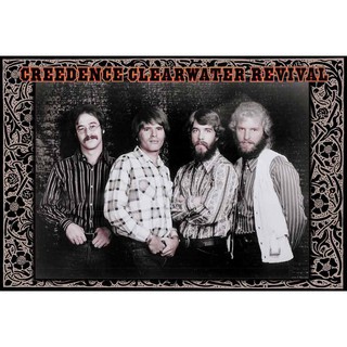 โปสเตอร์ รูปถ่าย วง ดนตรี ร็อก CCR Creedence Clearwater Revival (1967-72) POSTER 24”X35” Inch American Rock