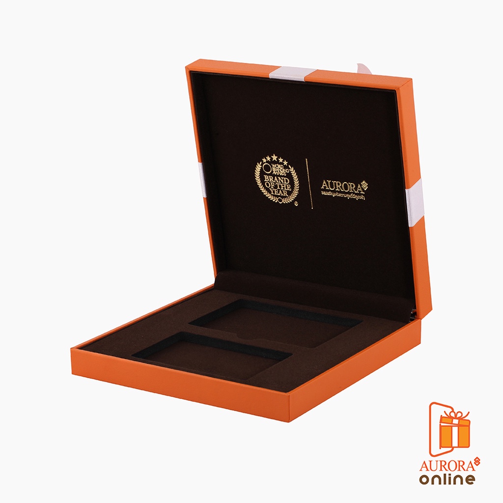 AURORA เซตกล่องใส่ทองแผ่น 1 กรัม,1 สลึง และ 2 สลึง