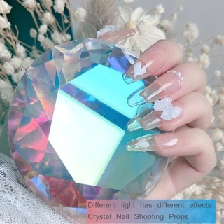 เพชรขนาดใหญ่ 100มิล สำหรับจับถ่ายรูป แต่งร้าน โชว์สวยๆ เพชรถ่ายรูปเล็บ เลือกสีด้านใน
