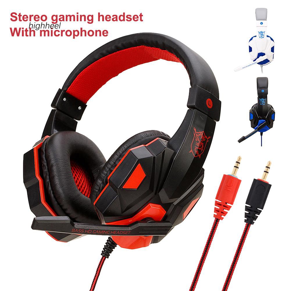 HHELSoyto SY830MV Stereo Gaming Headset Volume Control Headphone with ...