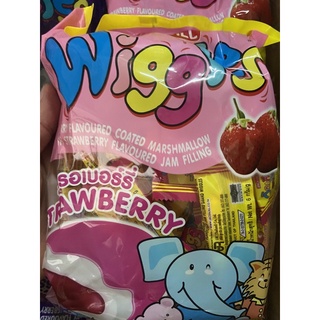 มาร์ชแมลโลว์เคลือบครีมกลิ่นสตอเบอร์รี่ Wiggles