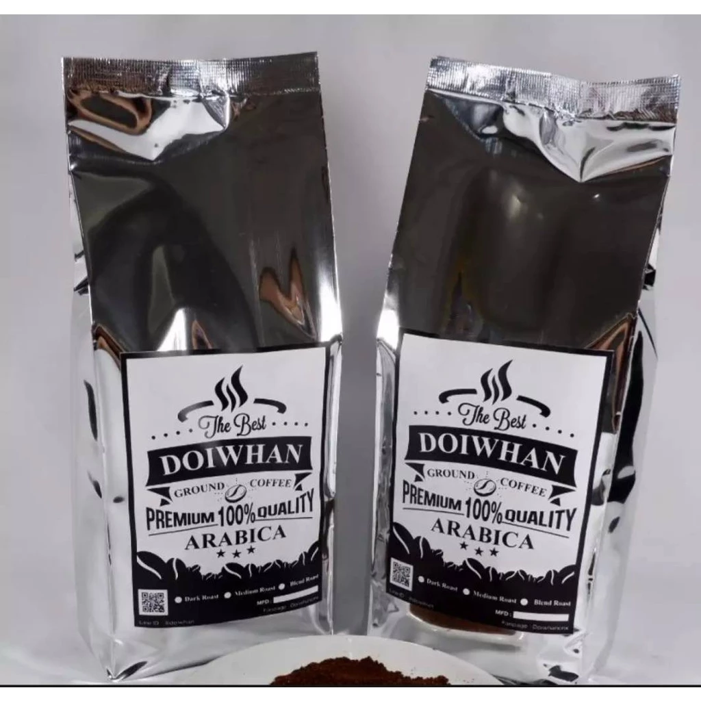 DOIWHANเมล็ดกาแฟรวมเกรด 1 กิโล จากเทพเสด็จเชียงใหม่ บรรจุถุงละ 500 กรัม