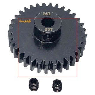 ❤ Cheerful เฟืองพิเนียนมอเตอร์ โลหะคาร์บอน 5 มม. สําหรับรถบรรทุกบังคับ 1/8 (M1 33T)