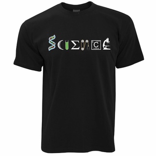 [100% Cotton] เสื้อยืดแขนสั้นพิมพ์ลาย "The Word " Science" สําหรับผู้ชาย