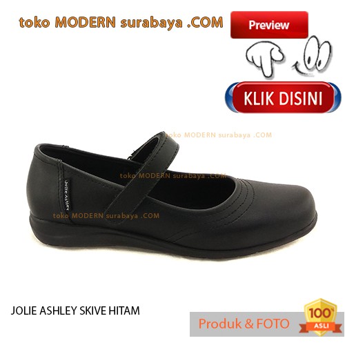 Jolie Ashley Skive Black รองเท้าทํางานผู้หญิงแบบสวมรองเท้าส้นสูง