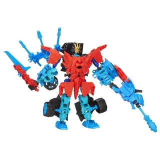Transformers Construct-Bots Dinobot Warriors Autobot Drift and Roughneck Dino (Blue)