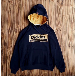 DICKIES เสื้อกันหนาว มีฮู้ด สีน้ําเงินกรมท่า ของแท้