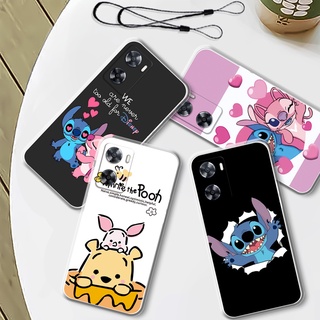 เคสโทรศัพท์ซิลิโคน TPU แบบนิ่ม ลาย Stitch สําหรับ OPPO A57 4G A77 4G A57e A57s