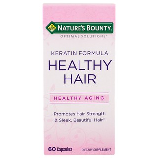 Natures Bounty, Optimal Solutions, Healthy Hair Keratin Formula, 60 Capsules