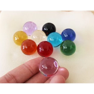 ลูกแก้วสี สีแท้ ในเนื้อแก้ว แช่น้ำได้ ไม่ลอก ขนาด 2 เซน พร้อมส่ง