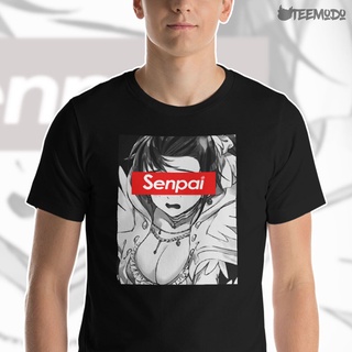 เสื้อยืด พิมพ์ลาย Senpai Otakus Weeb Novelty แฟชั่นสไตล์ญี่ปุ่น