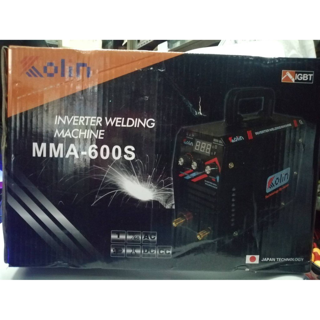 KOLIN ตู้เชื่อม INVERTER KOLIN รุ่น MMA-600S ระบบใหม่อาร์คฟรอสกันติด 💥💥💥 โปรโมชั่น แถมแว่นตาเชื่อม 1