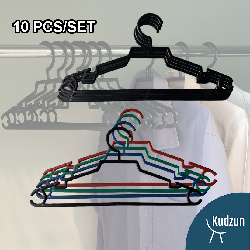 Kudzun ไม้แขวนเสื้อ พลาสติก # 222 พลาสติก