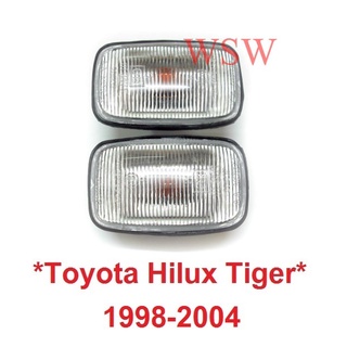 ฝาขาว ไฟแก้ม TOYOTA HILUX TIGER 1998 - 2004 2005 รถ โตโยต้า ไทเกอร์ ไฟเลี้ยวข้าง LN145 LN166 ไฟสัญญาณ ไฟเลี้ยวข้าง