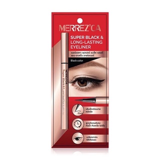 Merrez’ca Super Black &amp; Long Lasting Eyeliner 0.8g.