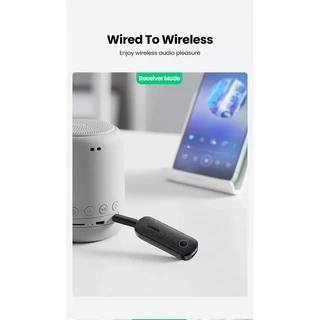 Ugreen 2 in 1 Bluetooth 5.0 Transmitter Receiver AUX 3.5mm Adapter Stereo for Earphones TV Car Audio