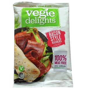 Vegie Delights BACON STYLE RASHERS 100% Meat Free Vegan 145g.เนื้อสัตว์เจ ทำจากพืชใช้แทนเนื้อสัตว์ มังสวิรัติ