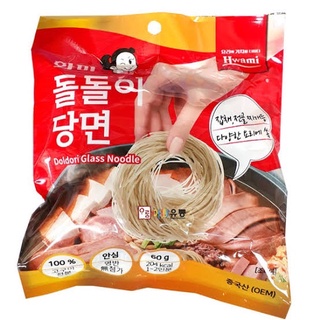 วุ้นเส้นเกาหลี สำหรับทำจับแช จิมดัก และเมนูอื่นๆ Hwami Doldori Glass Noodle 60g