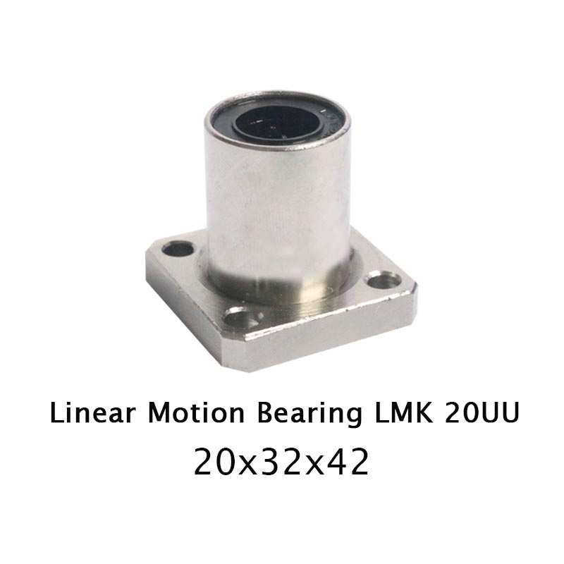 Eelic LIB-lmk20uu Linear motion square หน้าแปลนแบริ่ง lmk20uu 20x32x42 3d เครื่องพิมพ์อะไหล่