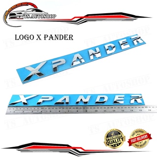 Logo  X-PANDER โลโก้  X-PANDER ของแท้ ติด Mitsubishi X-PANDER ชุปโครเมี่ยม 1ชิ้น mitsubishi x-pander