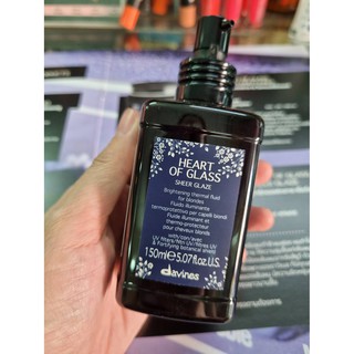 DAVINES HEART OF GLASS SHEER GLAZE ฮาร์ทออฟกลาส เชียร์เกลซ ฟลูอิดสำหรับผมทำสี ผมฟอก ผมทำใฮไลท์ ช่วยเพิ่มความเงางาม เปล่ง