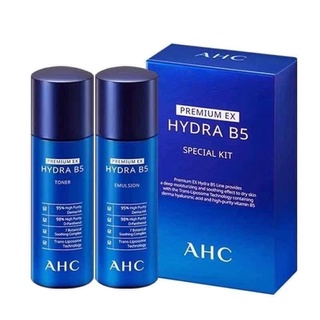 (แท้/พร้อมส่ง) AHC Premium EX Hydra B5 Special Kit. [Toner 60ml. &amp; Emulsion 60ml.]