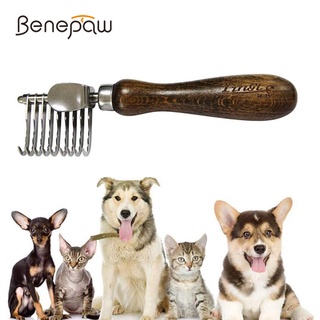 Benepaw หวีแปรงสเตนเลส เป็นมิตรกับสิ่งแวดล้อม สําหรับสัตว์เลี้ยง สุนัข