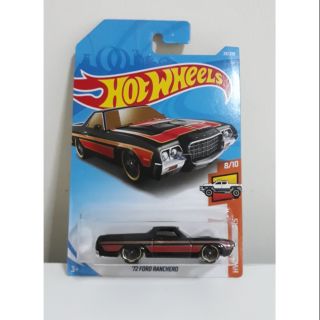 รถเหล็ก Hotwheels 72 FORD RANCHERO สีดำ(ib011)