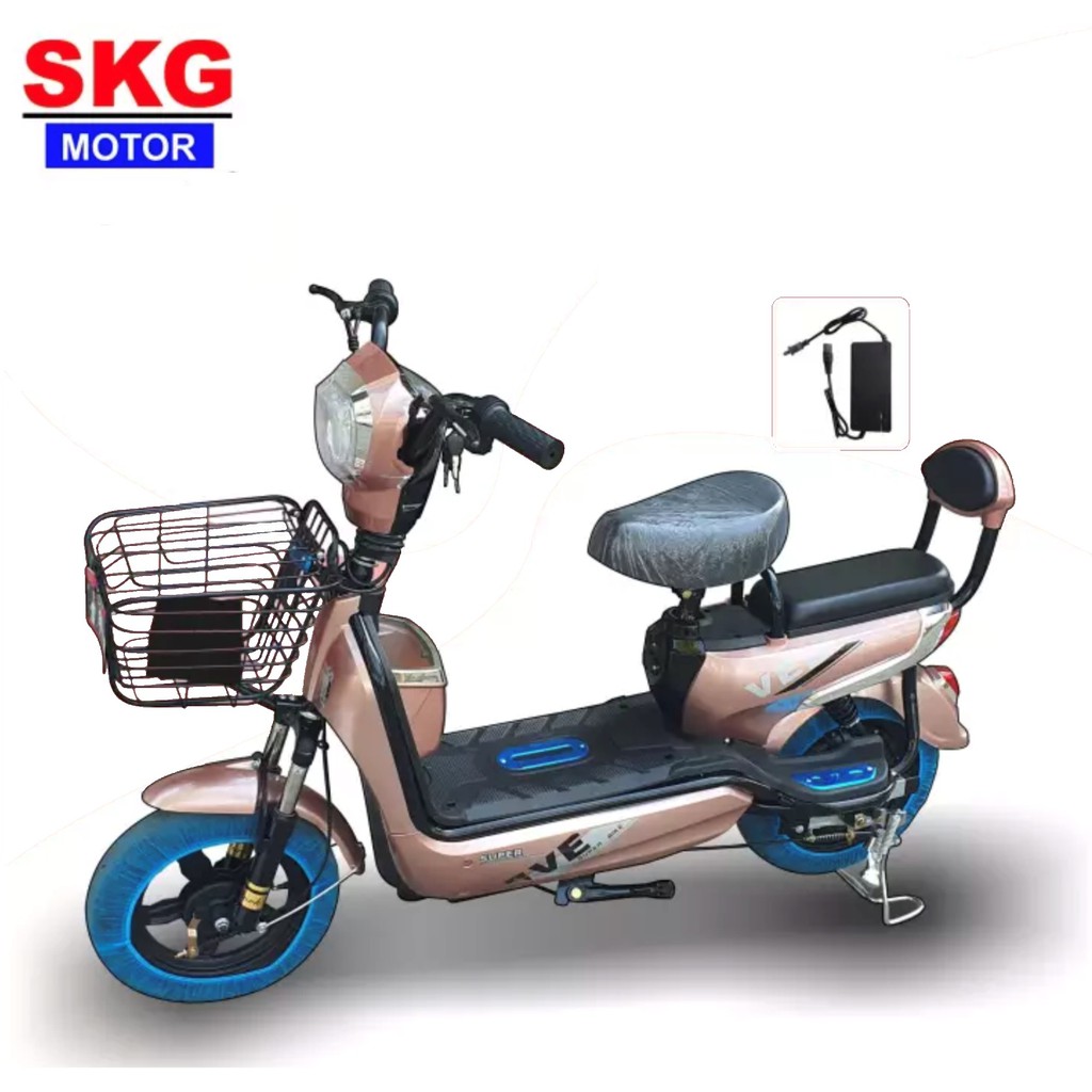 SKG จักรยานไฟฟ้า electric bike ล้อ14นิ้ว รุ่น SK-48v111 สีทอง