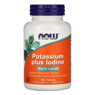 Now Foods, Potassium Plus Iodine [ 180 Tablets ] Life Extension, Potassium with Extend-Release Magnesium