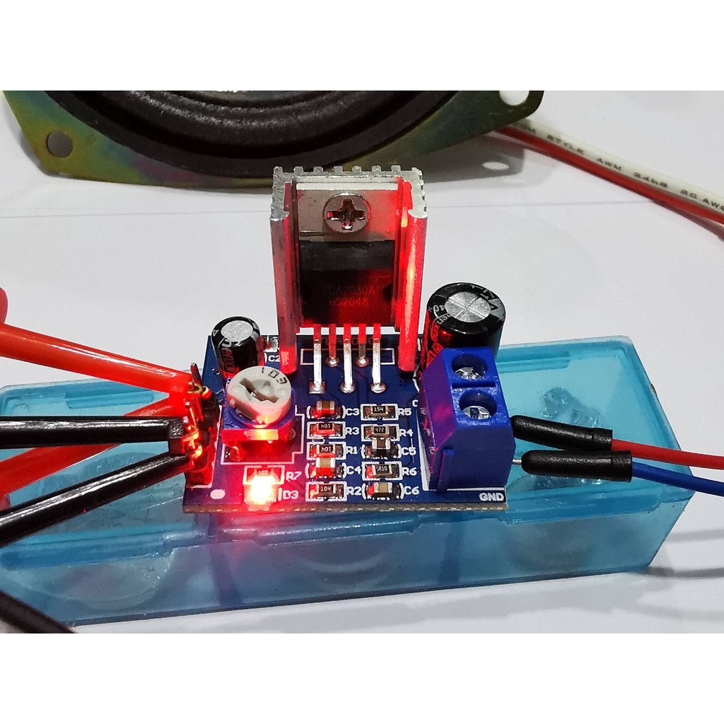 บอร์ดขยายเสียงโมโนจิ๋ว 18W. TDA2030A Supply 6-12Volt DC รูปที่ 4
