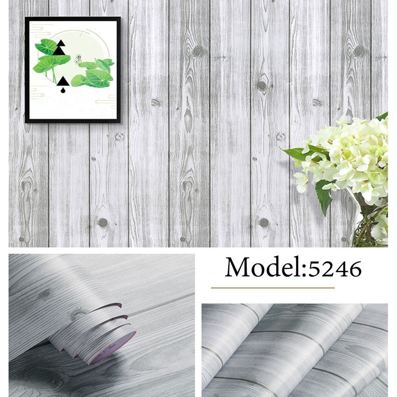 ลายไม้กันน้ำลาย 3D สติกเกอร์ติดผนังห้องรับแขกห้องนอนตกแต่งสติ๊กเกอร์*วอลเปเปอร์กาวในตัวwallpaper - รูปที่ 4