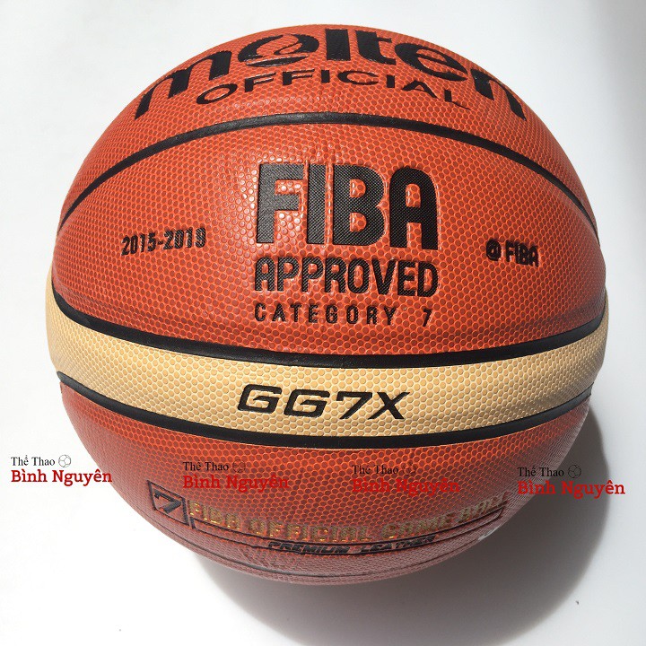 Molten FIBA GG7X บาสเก ็ ตบอล ไซส ์ 7 หนัง PU สําหรับเล ่ นที ่ บ ้ าน กันน ้ ํา + กระเป ๋ าตาข ่ าย หนังสวย ทนทานและเรียบเนียน