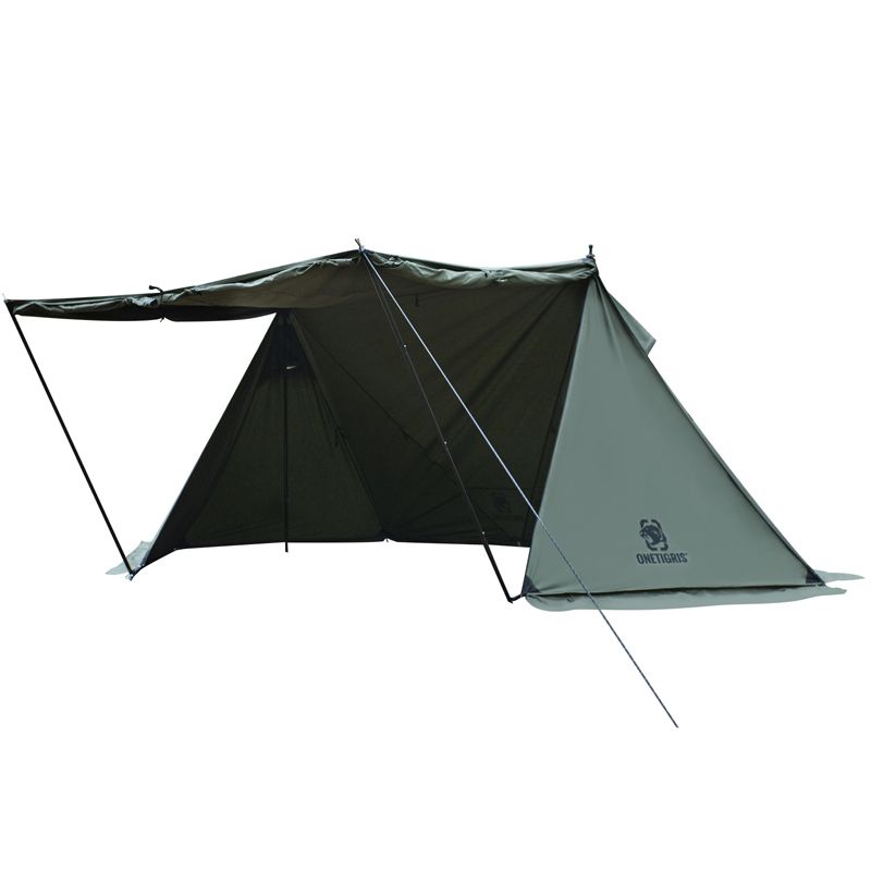 Onetigris Roc Shield Bushcraft Tent (TC) สี Ranger Green  เต็นท์บุชคราฟ ผ้าTC Snow Skirt (CE-BHS04-R