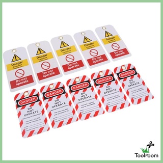 10PCS  Key Lockout Tagout Tag Safety Name Marking Remark Card Label