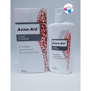 โฉมใหม่  ACNE-AID(แดง)100 ML. ผลิตภัณฑ์ทำความสะอาดผิวหน้าขจัดความมันอย่างอ่อนโยน