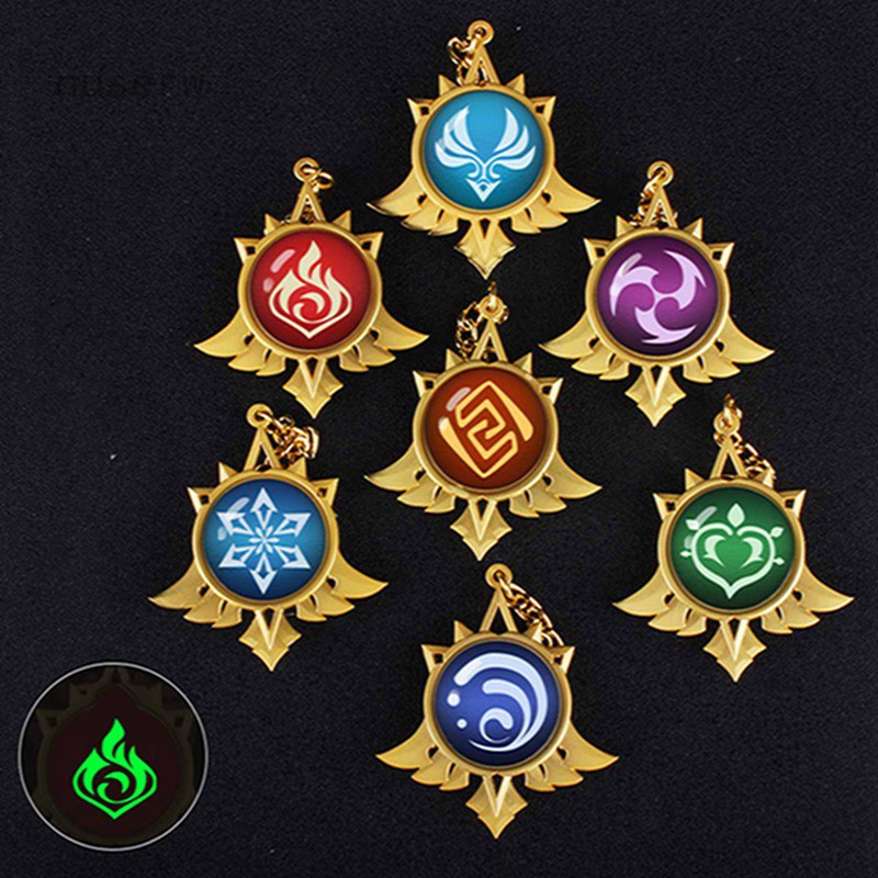 Genshin Impact พวงกุญแจ Genshin Impact eyes of god พวงกุญแจ พวงกุญแจอะคริลิค Genshin Impact Vision พ