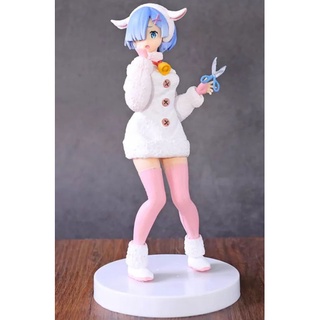 Zero Rem Fairy Tale Wolf and 7 Sheep  Ver Character SSS Prize Figure Collectible Model Toy