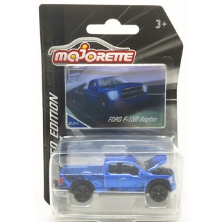 Majorette Ford F 150 Raptor - Series 7 - Metallic Chrome Blue Color /Wheels 5LTSB /scale 1/72 (3") Package with Card