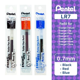 Pentel ไส้ปากกาหมึกเจล เพนเทล 0.7mm รุ่น LR7