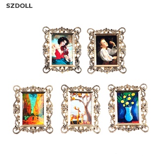 [cxSZDOLL]  1:12 Dollhouse Miniature Photo Frame Photo Painting Mural Wall Picture Decor Toy  DOM