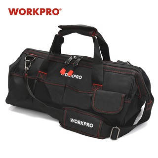 WORKPRO กระเป๋าใส่เครื่องมือกันน้ำ สะพายข้าง 18 นิ้ว กระเป๋าเครื่องมือ กระเป๋าช่าง