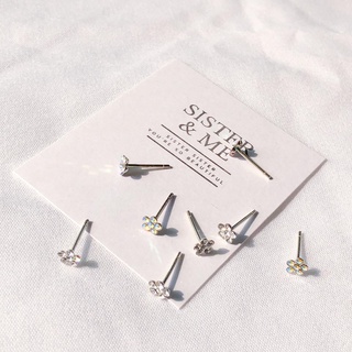 fancy flower earring | ต่างหูเงินแท้ ❀