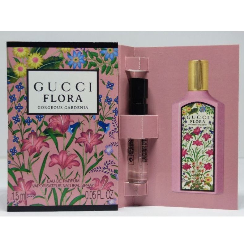 Vial GUCCI FLORA Gorgeous Gardenia EDP 1.5ml น้ำหอมชนิดพกพา ไวออลแท้ ตัวใหม่ล่าสุดดด หอมมากกกก กลิ่นขายดี
