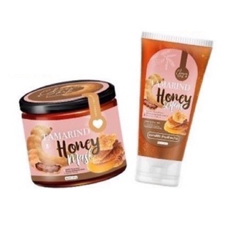 ​มาร์คลอกผิวมะขาม Tamarind​ Honey Mask มาส์กมะขามน้ำผึ้ง มาส์กลอกผิว (แถมเซรั่ม)