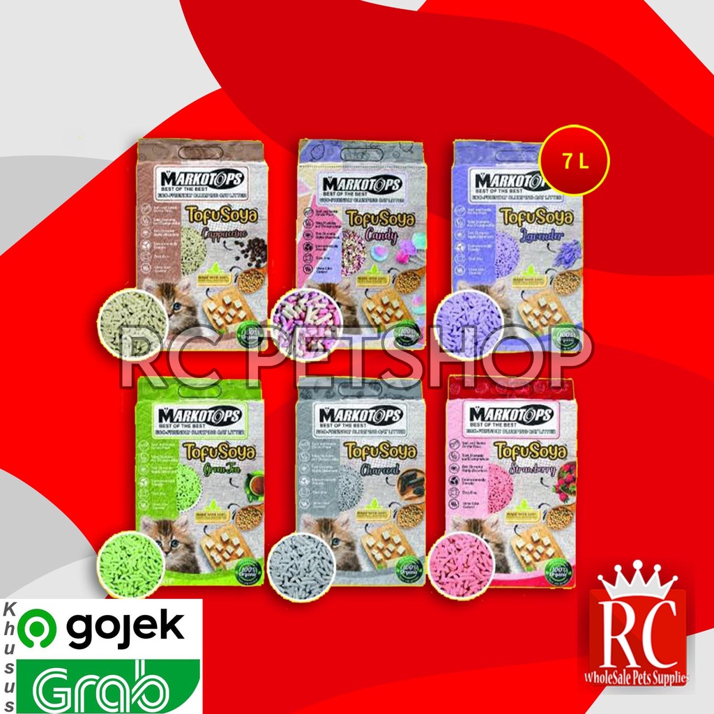 GOSEND Markotop Soya Tofu Clump ทรายแมว 7 ทรายแมว