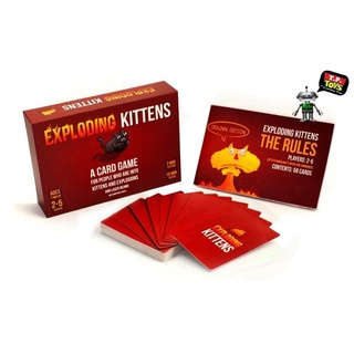 T.P. TOYS บอร์ดเกมส์ เกมส์กระดาน EXPLODING KITTENS เกมส์แมวระเบิด กล่องแดง เหมาะสำหรับผู้เล่นทุกวัย