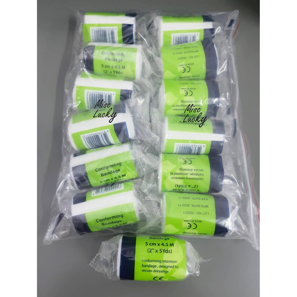 ผ้าก๊อซยืด 3"x5y 12ม้วน/แพค (Conforming Bandage)